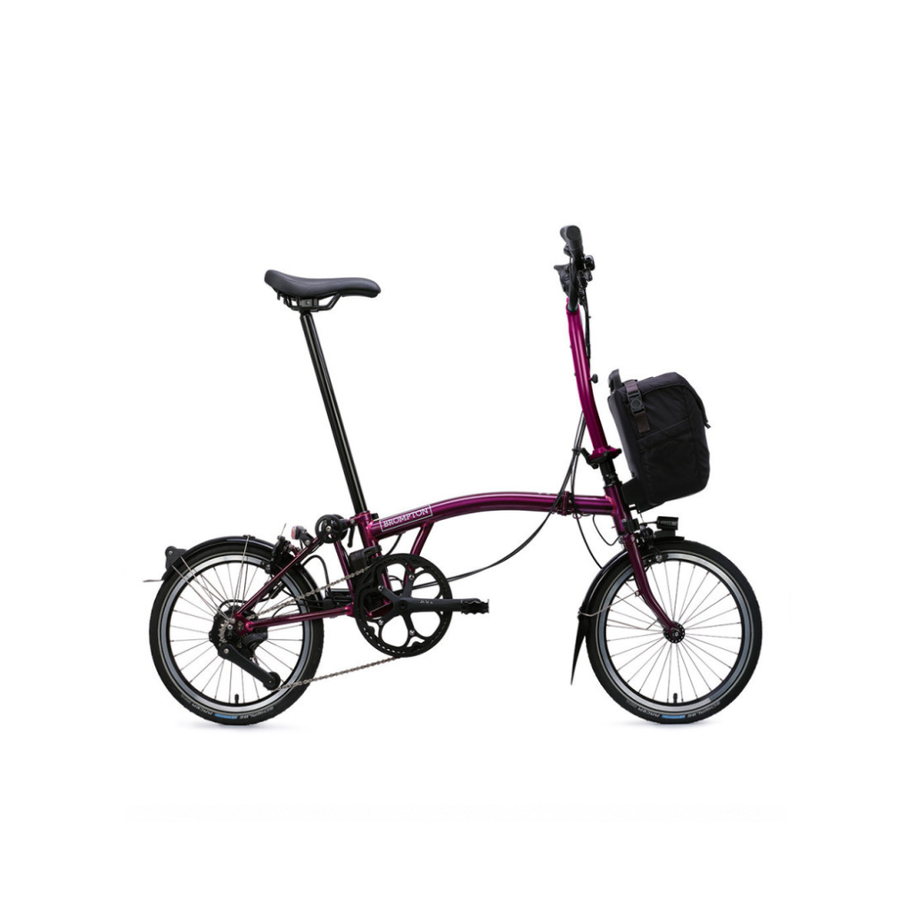 C Line Electric Brixton 4v par Brompton (Violet prune)